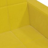  Kavč dvosed s stolčkom za noge rumen žamet, (21228589) | Shoptok.si