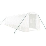  Rastlinjak z jeklenim okvirjem bel 20 m² 10x2x2 m | Shoptok.si