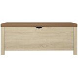  Kutija za pohranu s jastukom boja hrasta 105x40x45 cm drvena | shoptok.hr