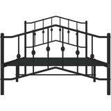  okvir kreveta s uzglavljem i podnožjem crni 100x190 cm | shoptok.hr