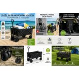 Gardlov Zložljiv transportni voziček 100 kg - vrtni, kamping, plažni voziček, terenska kolesa | Shoptok.si