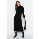 Trendyol Black Bolero Double Breasted Detailed Knitwear Dress Cene