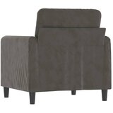  Fotelja tamnosiva 60 cm baršunasta | shoptok.hr