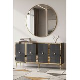 Hanah home komoda Pega 150, 125 cm, antracit / zlatna | Eponuda.com