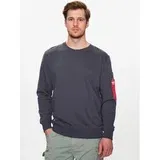 Alpha Industries Pulover USM Blood Chit Sweater Siva Regular Fit