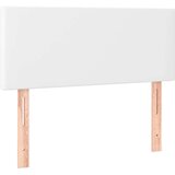 vidaXL Box spring postelja z vzmetnico LED bel 90x190 cm umetno usnje | Shoptok.si
