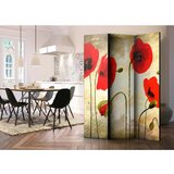 Artgeist Paravan Golden Field Of Poppies, 3-Delni, Dvostranski | Shoptok.si