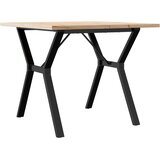  Blagovaonski stol Y-oblika 90x90x75,5 cm od borovine i čelik | Eponuda.ba