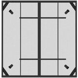 vidaXL Vrtni stol antracit 100x100x7 cm od čelične mreže | shoptok.hr
