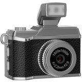 INF Mini Retro Kamera z Bliskavico: 1080P HD Video, Vintage Stil, Prenosni Snemalnik Black, (5000098854) | Shoptok.si