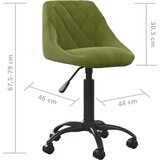  Uredska stolica svjetlozelena baršunasta | shoptok.hr