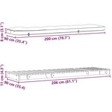  Futon na razvlačenje s madracem smeđi 90 x 206 x 11 cm borovina | shoptok.hr