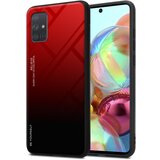 Cadorabo Ohišje, združljiv s Samsungom v rdeči barvi - črni - dvobarvni zaščitni pokrov iz silikona TPU in hrbta iz kaljenega stekla, (20572415) | Shoptok.si