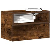 vidaXL Stenska nočna omarica 2 kosa dimljeni hrast 45x26x28,5 cm Cene
