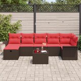  Set sofe s jastukom s pohranom Smeđa i crvena poliratan | shoptok.hr