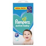 Pampers active baby pelene 4+ 120 komada