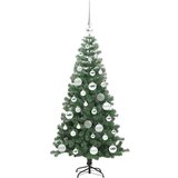 vidaXL Božićno drvce s 150 LED svjetlima s stalakom Zelena 120 cm PVC | shoptok.hr