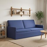SOFA za 3 osobe Policijska plava 190 x 81 x 82 cm Baršun | shoptok.hr