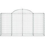  Obokana gabionska košara 30 kos 200x50x100/120cm cinkano železo, (20758105) | Shoptok.si