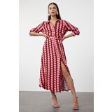 Trendyol Multicolored Retro Patterned Woven Shirt Dress | shoptok.hr