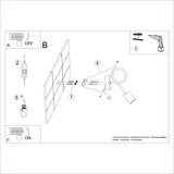  Stenska svetilka EMBER bela, (21626719) | Shoptok.si