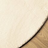  Tepih HUARTE kratkih vlakana mekani i perivi krem Ø 80 cm | shoptok.hr