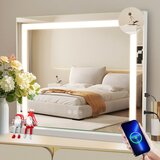 Nettlife Ogledalo za ličenje s spremenljivo osvetlitvijo s 3 načini barvne osvetlitve, 5x povečevalno ogledalo, (22149682) | Shoptok.si