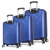 set kofera, 37L, 70L, 100L, 100% ABS plastika, plava