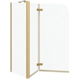  Ograda za tuš Zlatno 120 x 68 x 130 cm ESG staklo i aluminij | shoptok.hr