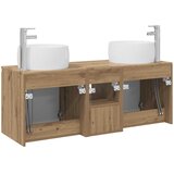  Set ormarića za kupaonicu 3 kom. Hrast artisan Smeđa 49,5 x 44,5 x 66 cm | shoptok.hr