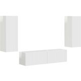  Komplet TV omaric 2 pcs Visok sijaj bela Konstruiran les, (5000132244) | Shoptok.si