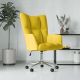 The Living Store Stol za sproščanje gorčično rumen žamet - Stol Za Sproščanje, (21420465) | Shoptok.si