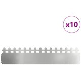  Rubnjaci za travnjak 10 kom. 103 x 0,05 x 22 cm Pocinčani čelik | shoptok.hr
