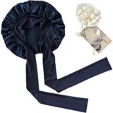 INF nočna kapa spalna kapa iz 100% murvine svile navyblue, (21297821) Cene
