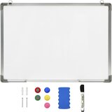 vidaXL Magnetna piši-briši tabla bela 70x50 cm jeklo Cene