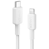Anker 322 USB tip-C na Lightning kabl M/M 0.9m, 60W, pleteni, beli Cene