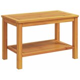  Bocni stol Prirodna nafta 70 x 40 x 45 cm Čvrsto drvo akacije | shoptok.hr