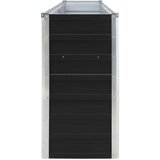 vidaXL Povišena vrtna gredica 320x40x77 cm pocinčani čelik antracit | shoptok.hr