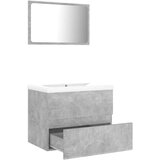  Set kupaonskog namještaja od iverice siva boja betona | shoptok.hr