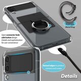 Whitestone PROZIRNA MASKA SA PRSTENOM ZA SAMSUNG GALAXY Z FLIP 4 – CRNA | shoptok.hr