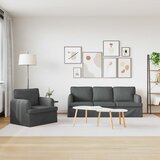  Set sofe 2 pcs Tamno siva 201 x 80 x 85 cm tkanina | shoptok.hr