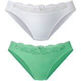 Nuance Spodnje hlačke travnato zelena / bela | Shoptok.si