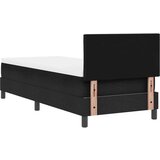 Box Postelja z vzmetnico z vzmetnico Črna 80 x 200 cm blago, (5000126876) | Shoptok.si