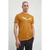 Salewa Športna kratka majica Solidlogo rjava barva