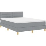 Box Škatlasta vzmetnica z vzmetnico svetlo siva 160x200 cm tkanina | Shoptok.si