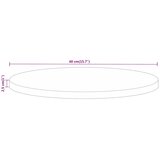 Stolna ploča Ø 40 x 2,5 cm okrugla od masivnog drva manga | shoptok.hr