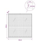  Gabion s žicom debljine 3 5 mm i mrežom 5x5 cm 100x20x100 cm - 20 cm 100 cm 100 cm | shoptok.hr
