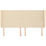  Uzglavlje s ušima krem 203x23x118/128 cm od tkanine | shoptok.hr