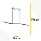Lesnina XXXL VISEČA LED-SVETILKA 5011 ONDA 1800 lm 4000 K | Shoptok.si