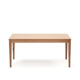 Kave Home Proširiv blagovaonski stol s pločom stola u dekoru hrasta u prirodnoj boji 80x160 cm Yain – | shoptok.hr